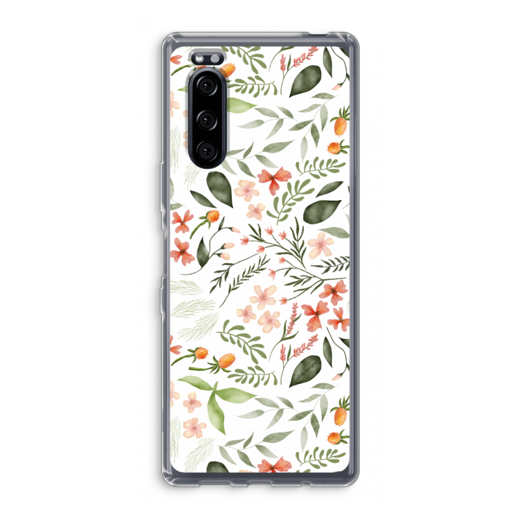 Sweet little flowers: Sony Xperia 5 Transparant Hoesje