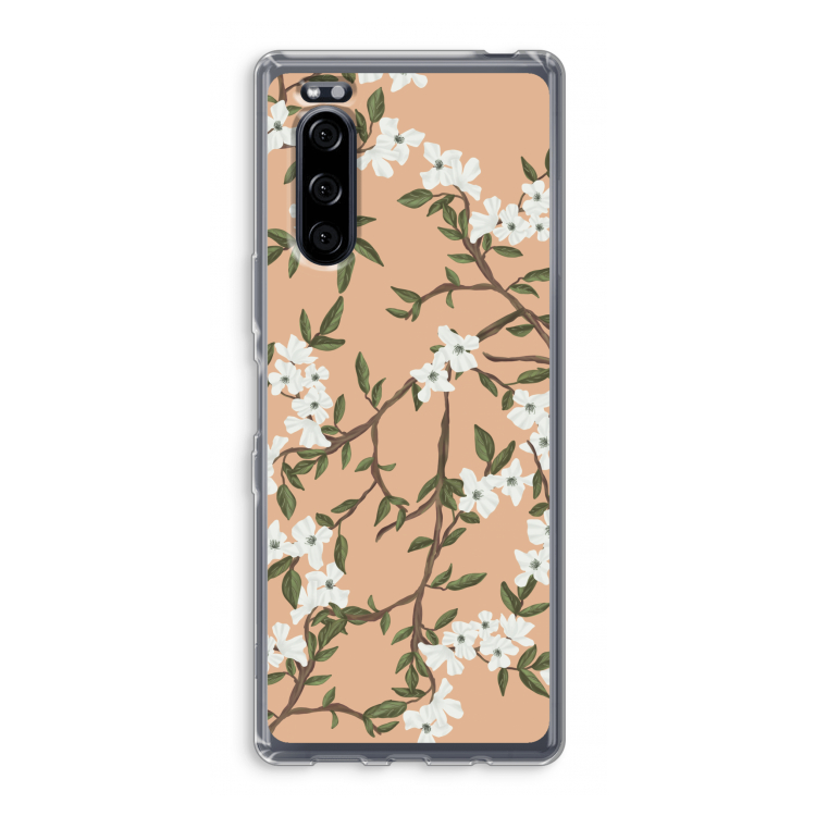 Blossoming spring: Sony Xperia 5 Transparant Hoesje