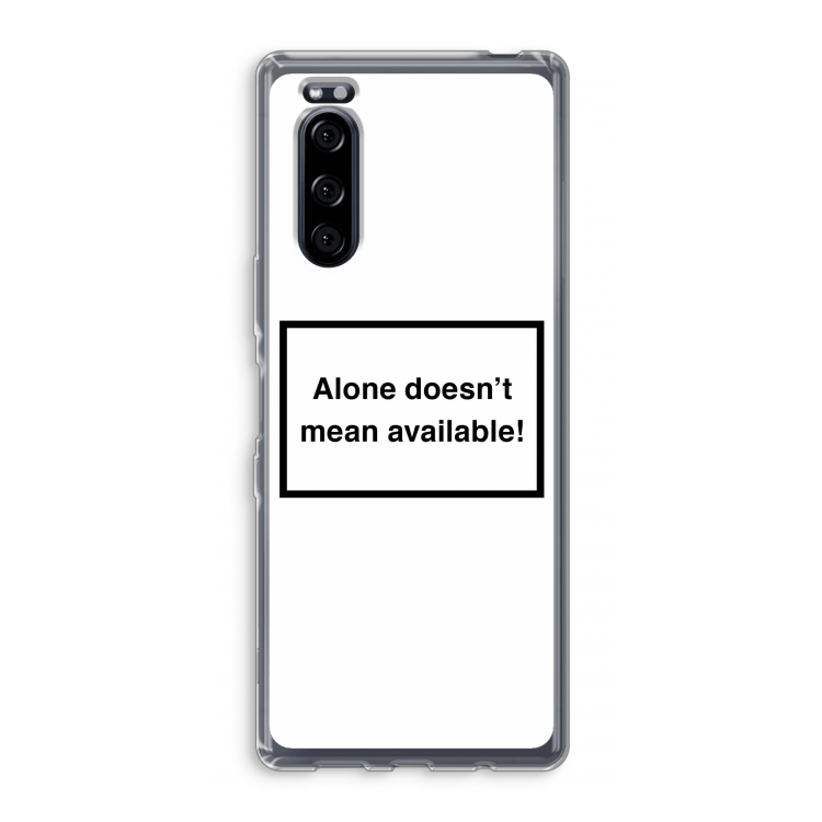 Alone: Sony Xperia 5 Transparant Hoesje