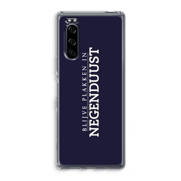 Blijve plakken in Negenduust: Sony Xperia 5 Transparant Hoesje