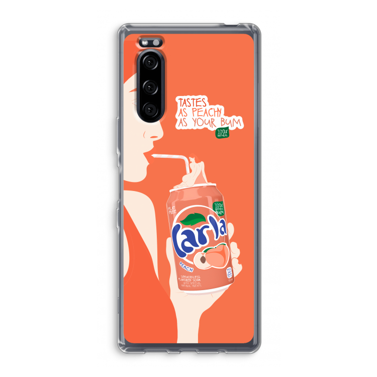 Peach please!: Sony Xperia 5 Transparant Hoesje