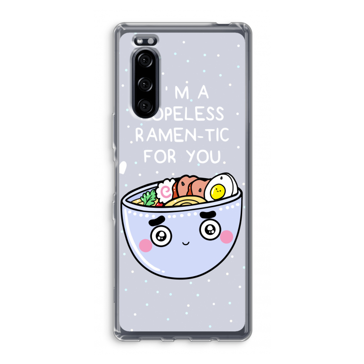 I'm A Hopeless Ramen-Tic For You: Sony Xperia 5 Transparant Hoesje