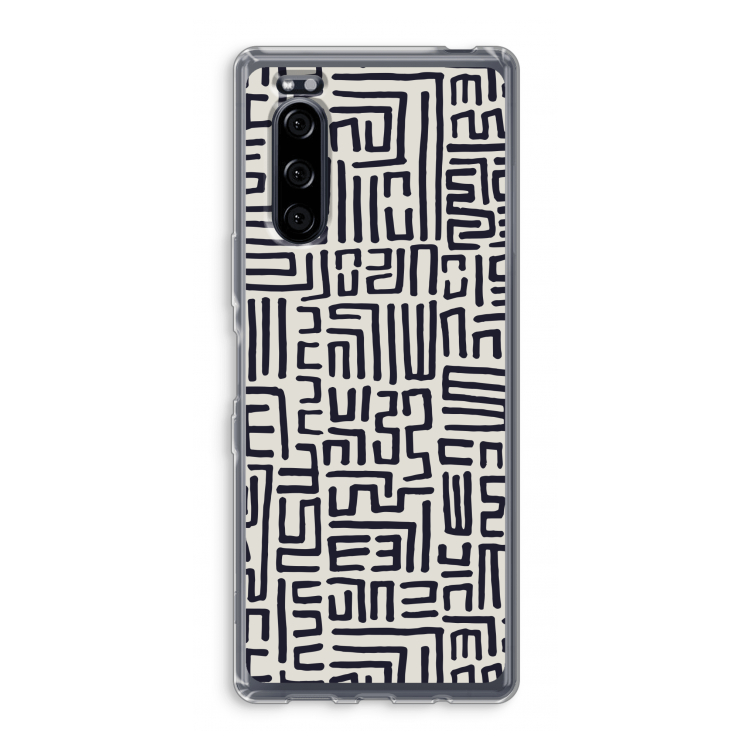 Moroccan Print: Sony Xperia 5 Transparant Hoesje