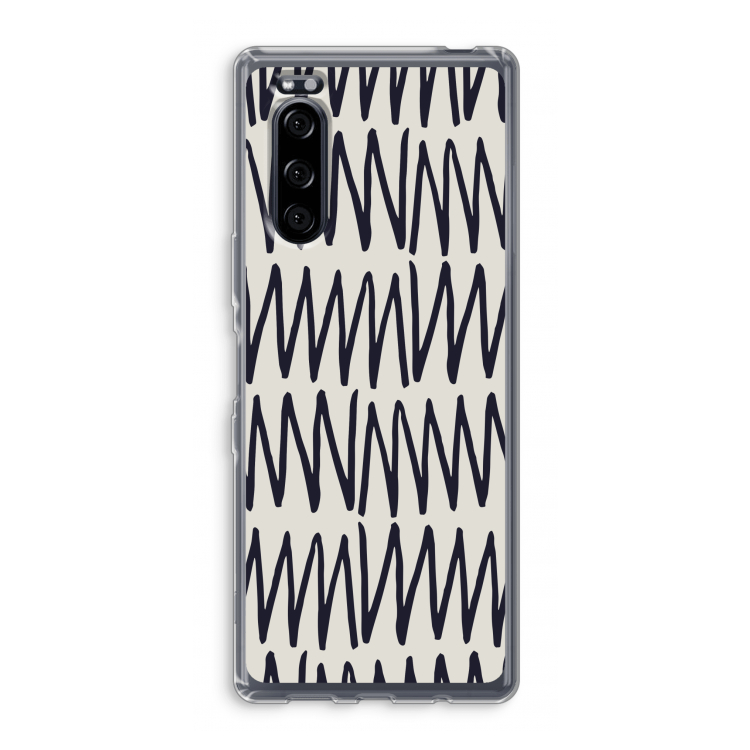 Marrakech Zigzag: Sony Xperia 5 Transparant Hoesje