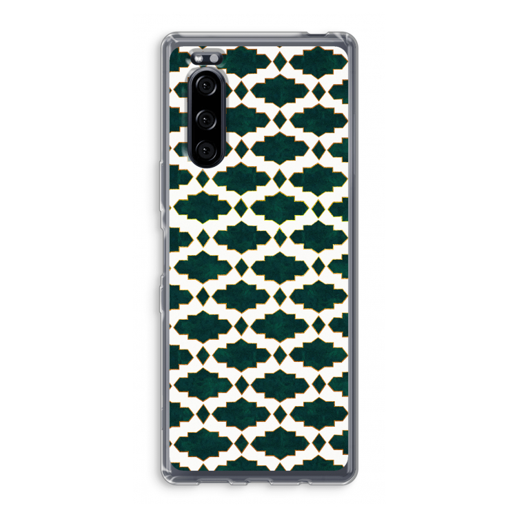 Moroccan tiles: Sony Xperia 5 Transparant Hoesje