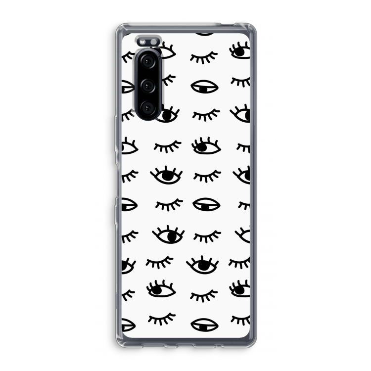 Eye pattern #2: Sony Xperia 5 Transparant Hoesje