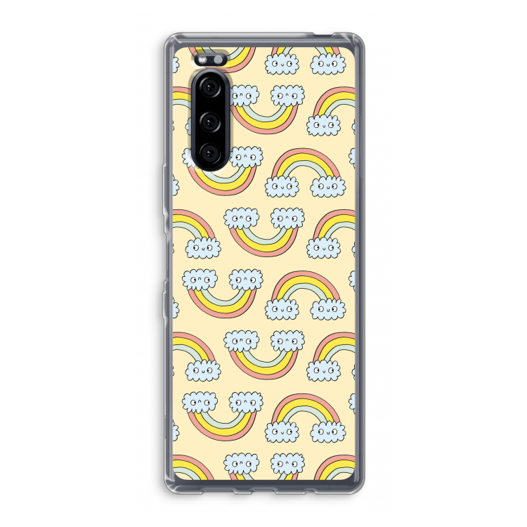 Regenboog: Sony Xperia 5 Transparant Hoesje