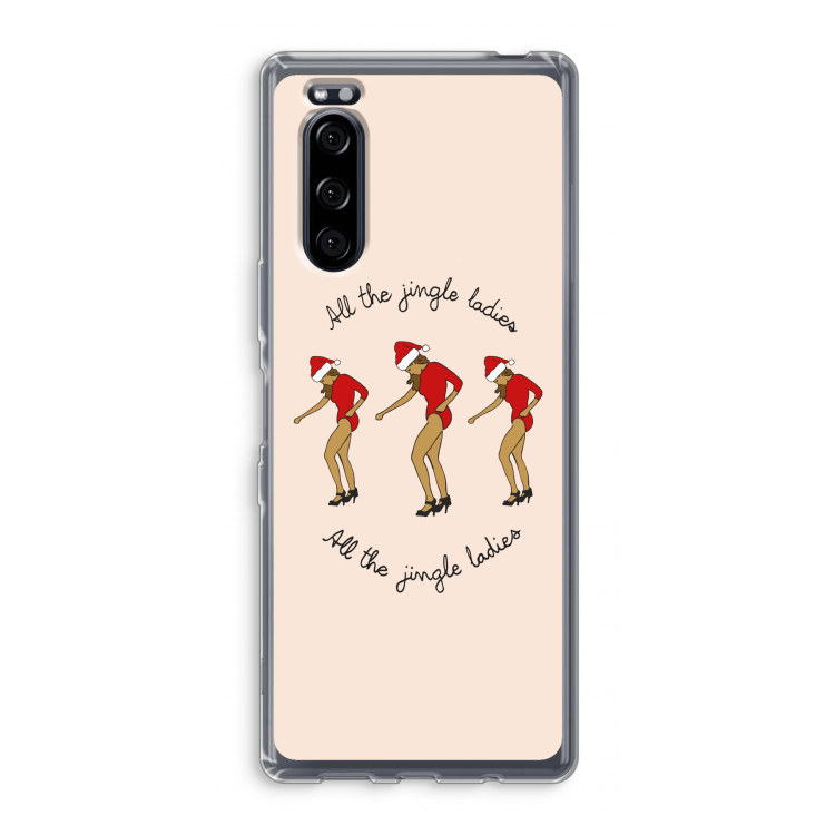 Jingle Ladies: Sony Xperia 5 Transparant Hoesje