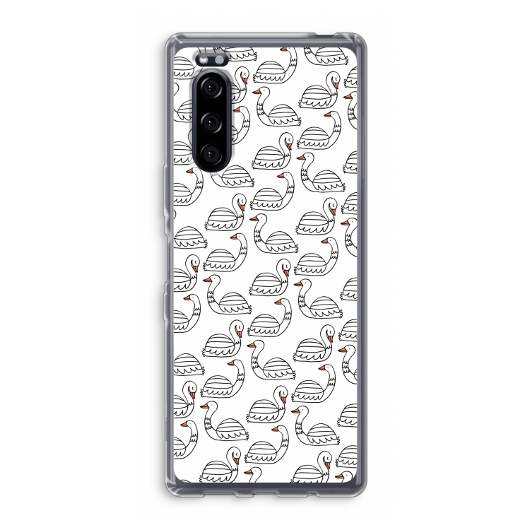 Zwanen: Sony Xperia 5 Transparant Hoesje