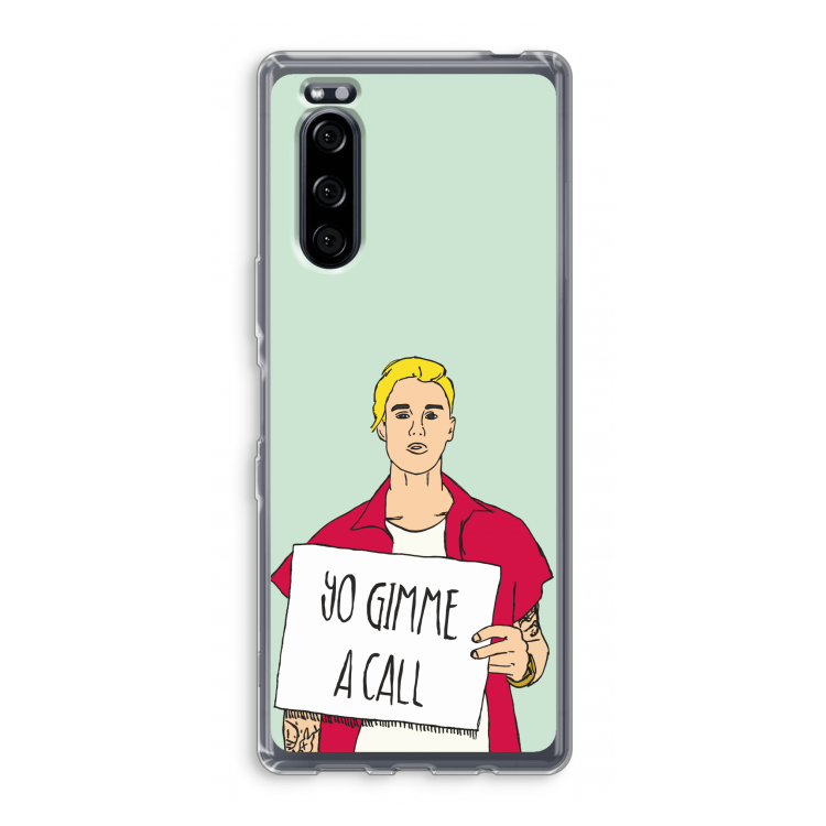 Gimme a call: Sony Xperia 5 Transparant Hoesje
