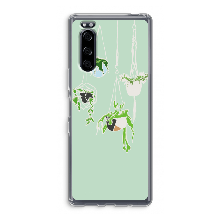 Hang In There: Sony Xperia 5 Transparant Hoesje