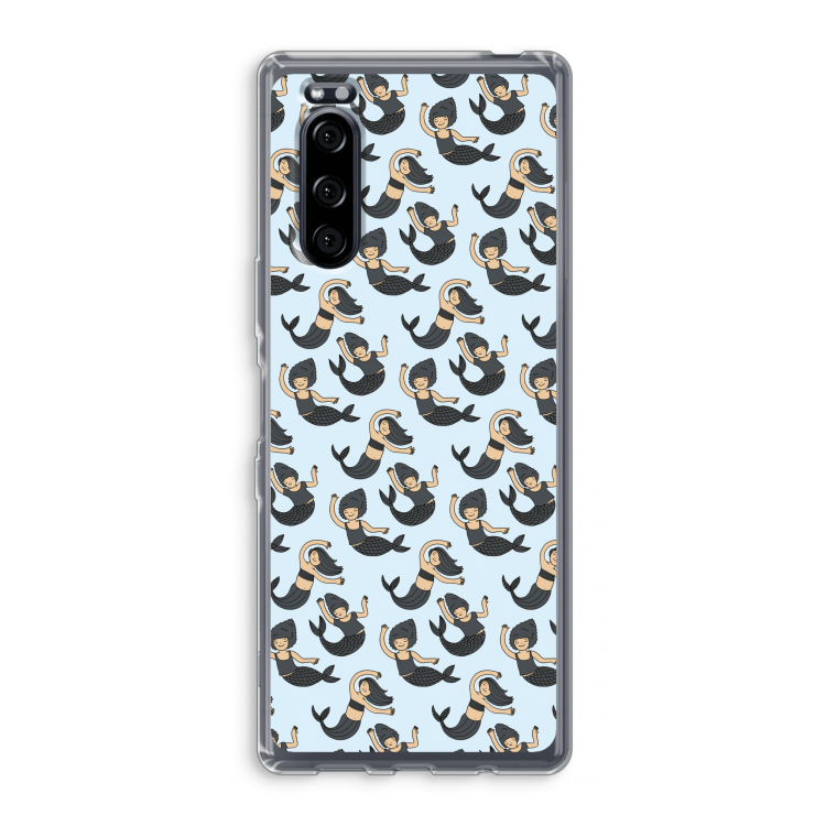 Zeemeermin: Sony Xperia 5 Transparant Hoesje