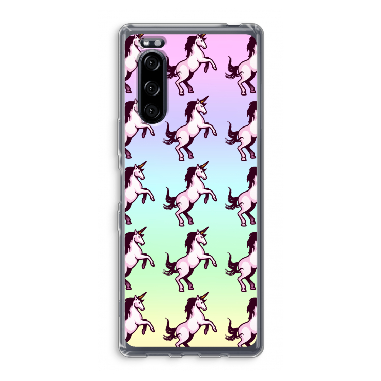 Musketon Unicorn: Sony Xperia 5 Transparant Hoesje