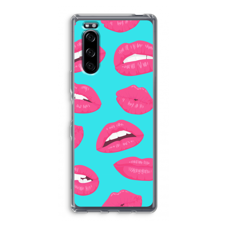 Bite my lip: Sony Xperia 5 Transparant Hoesje
