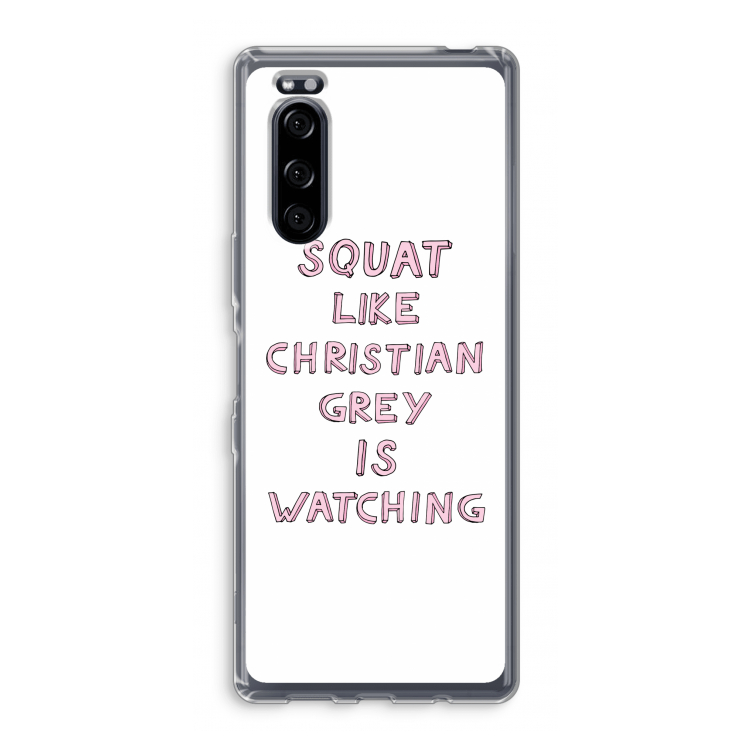 Christian Grey: Sony Xperia 5 Transparant Hoesje