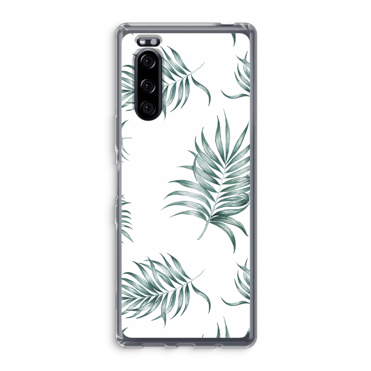 Simple leaves: Sony Xperia 5 Transparant Hoesje