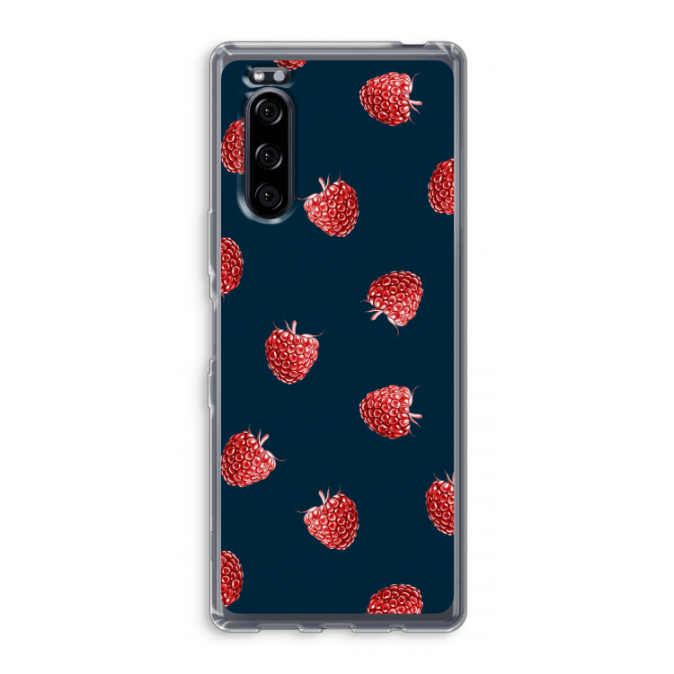 Framboosjes: Sony Xperia 5 Transparant Hoesje