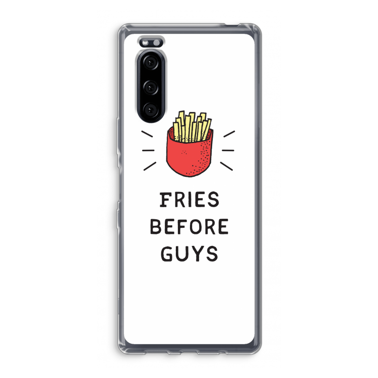 Fries before guys: Sony Xperia 5 Transparant Hoesje