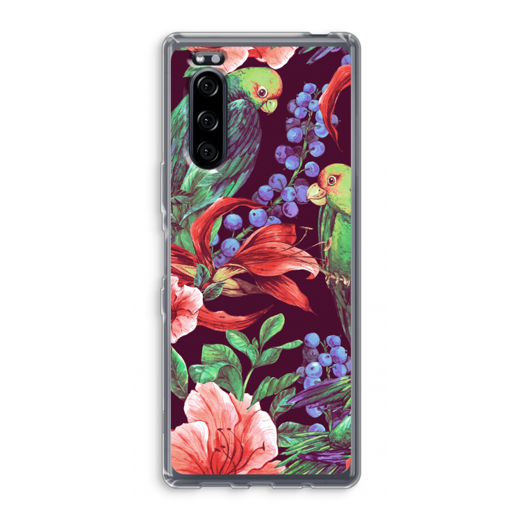 Papegaaien: Sony Xperia 5 Transparant Hoesje