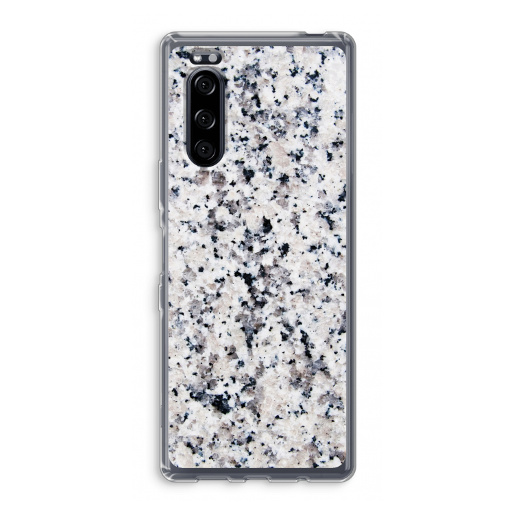 Gespikkelde marmer: Sony Xperia 5 Transparant Hoesje
