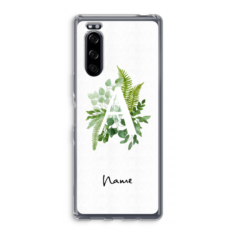 Green Brush: Sony Xperia 5 Transparant Hoesje