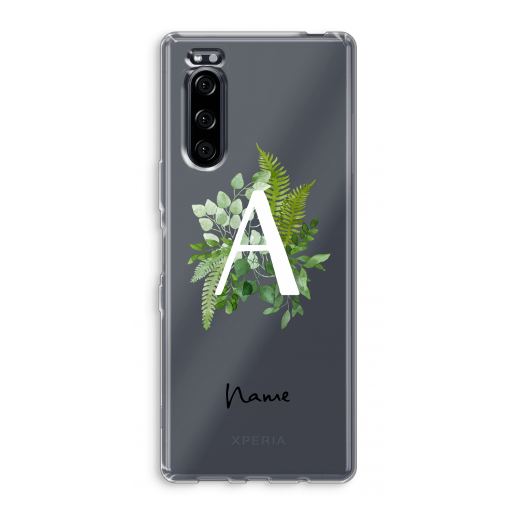 Green Brush: Sony Xperia 5 Transparant Hoesje