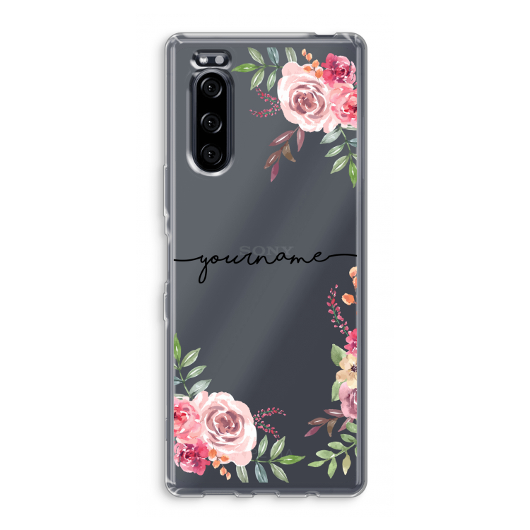 Rozen: Sony Xperia 5 Transparant Hoesje