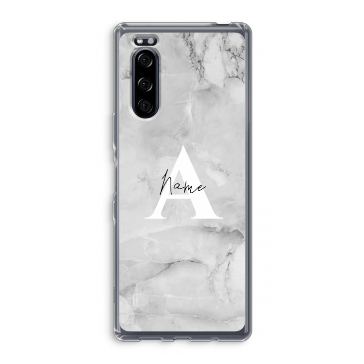 Ivory Marble: Sony Xperia 5 Transparant Hoesje
