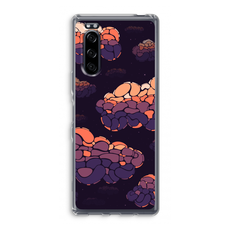 Patroon Wolken: Sony Xperia 5 Transparant Hoesje