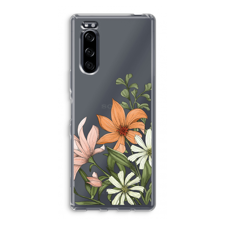Floral bouquet: Sony Xperia 5 Transparant Hoesje