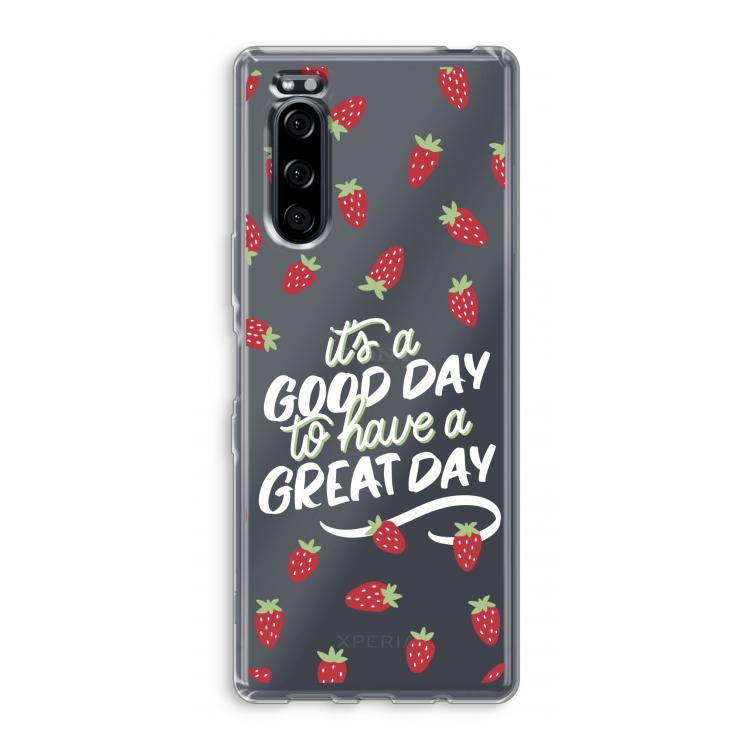 Don't forget to have a great day: Sony Xperia 5 Transparant Hoesje