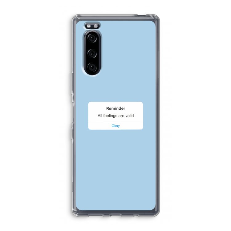 Reminder: Sony Xperia 5 Transparant Hoesje