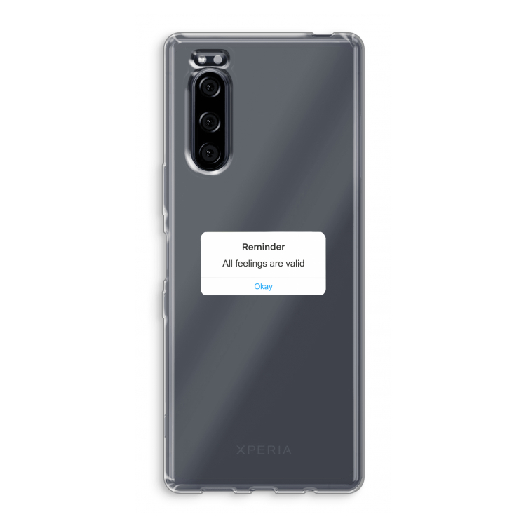 Reminder: Sony Xperia 5 Transparant Hoesje