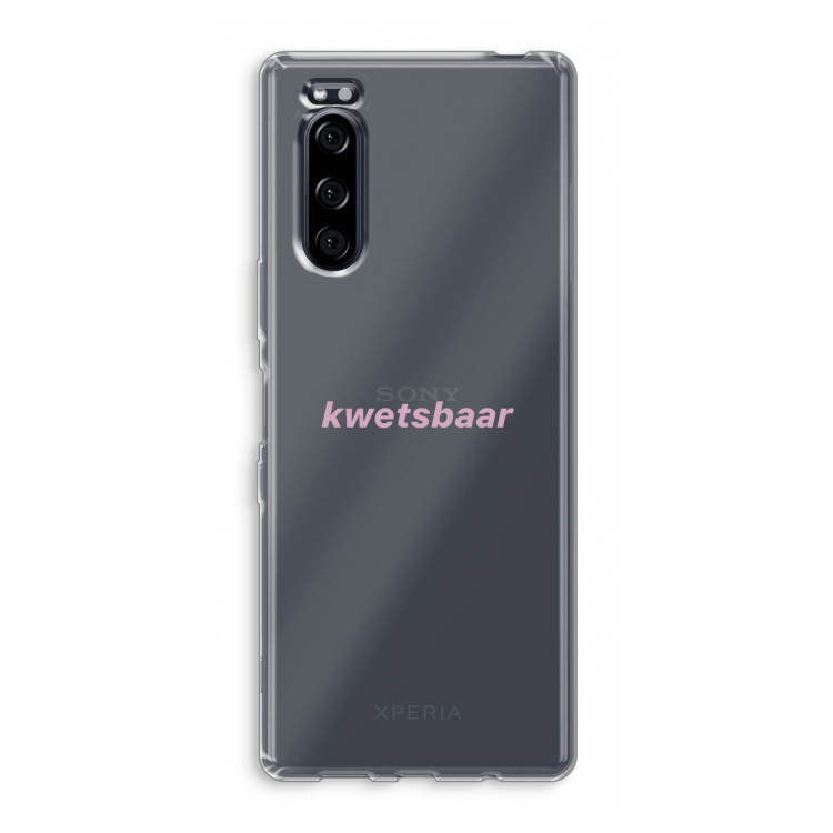 kwetsbaar: Sony Xperia 5 Transparant Hoesje