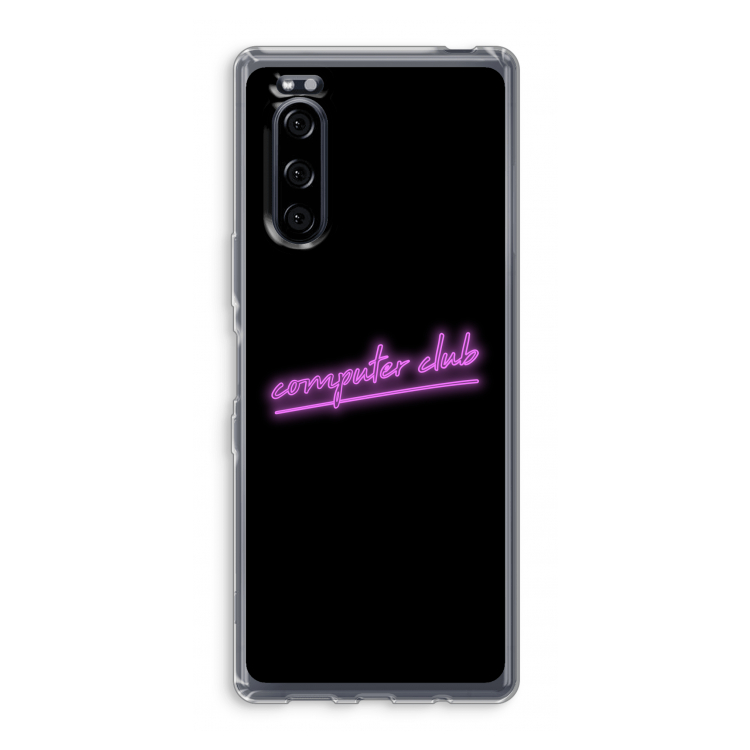 Vice Black: Sony Xperia 5 Transparant Hoesje