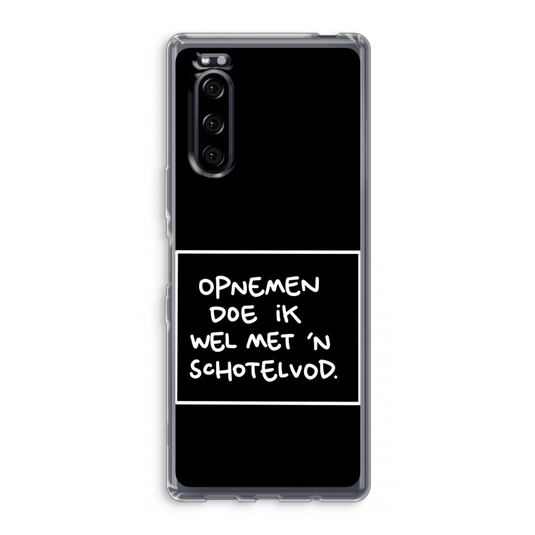 Schotelvod: Sony Xperia 5 Transparant Hoesje