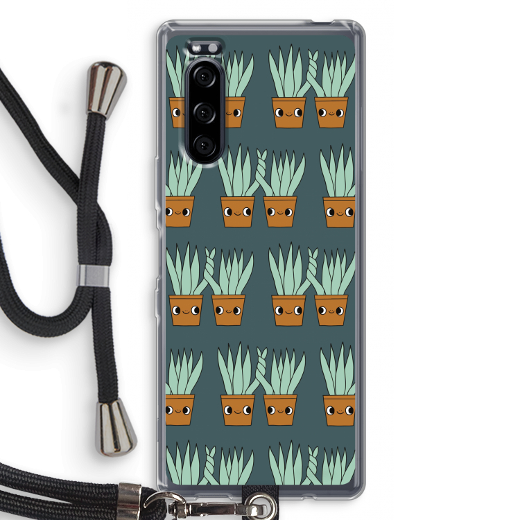 Sansevieria: Sony Xperia 5 Transparant Hoesje met koord