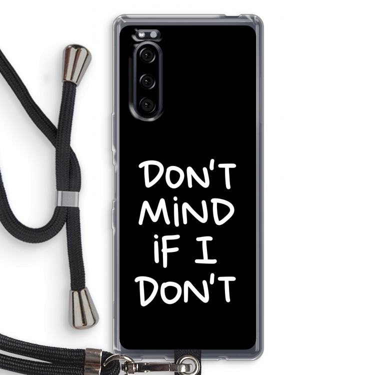 Don't Mind: Sony Xperia 5 Transparant Hoesje met koord