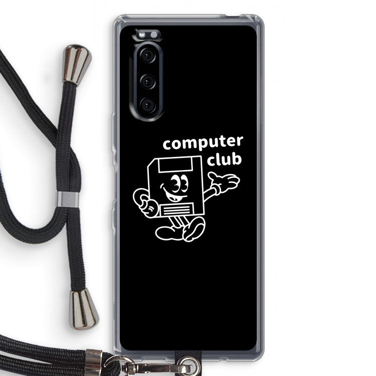 Floppyhead: Sony Xperia 5 Transparant Hoesje met koord