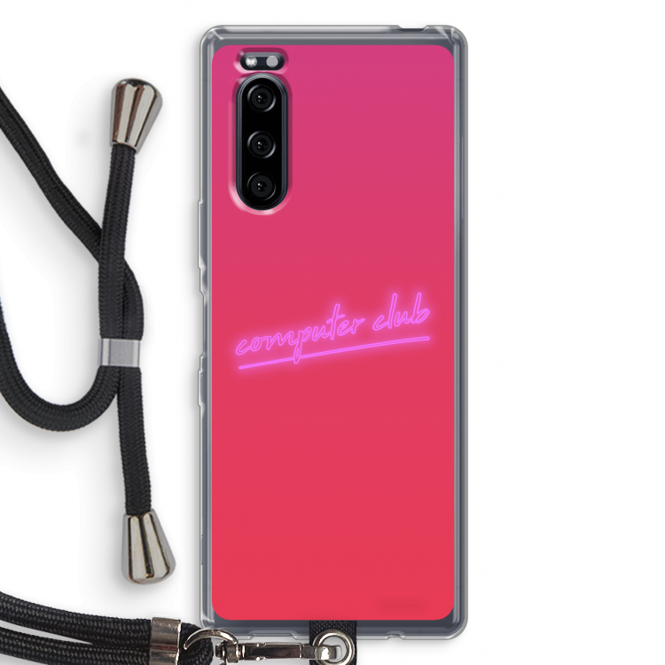 Vice Glow: Sony Xperia 5 Transparant Hoesje met koord