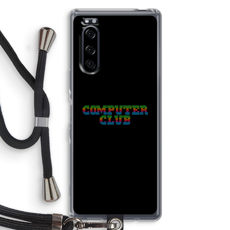 Retro: Sony Xperia 5 Transparant Hoesje met koord