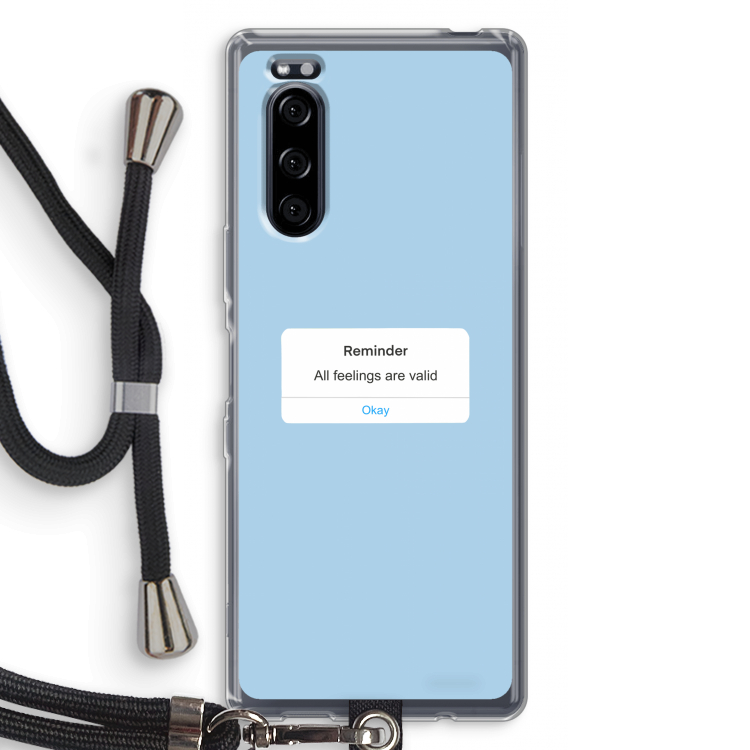 Reminder: Sony Xperia 5 Transparant Hoesje met koord