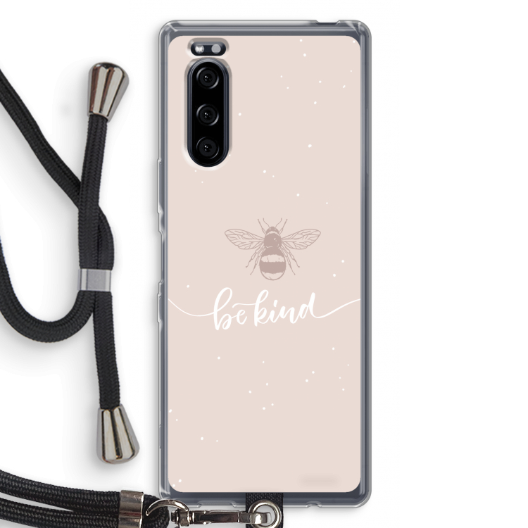 Be(e) kind: Sony Xperia 5 Transparant Hoesje met koord
