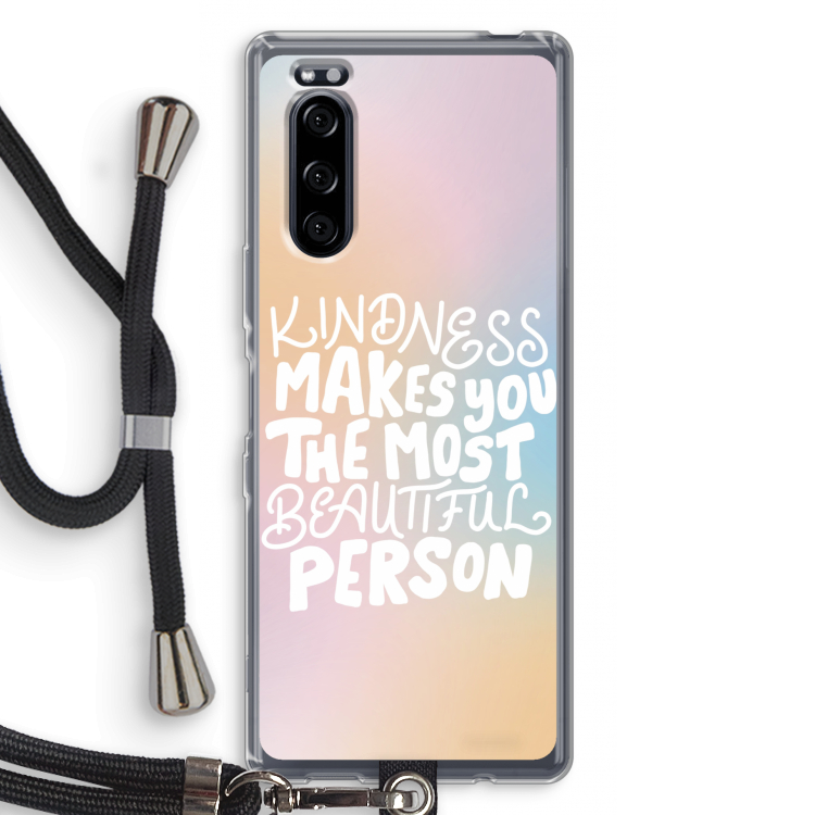 The prettiest: Sony Xperia 5 Transparant Hoesje met koord