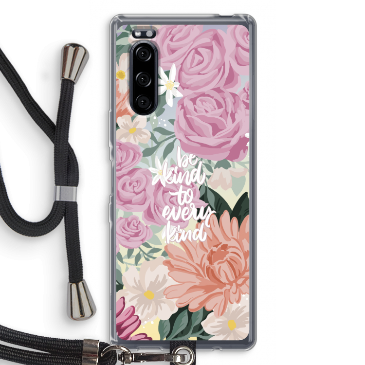 Kindness matters: Sony Xperia 5 Transparant Hoesje met koord
