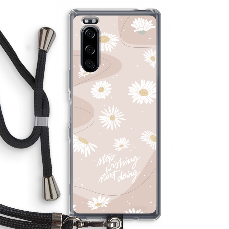 Daydreaming becomes reality: Sony Xperia 5 Transparant Hoesje met koord