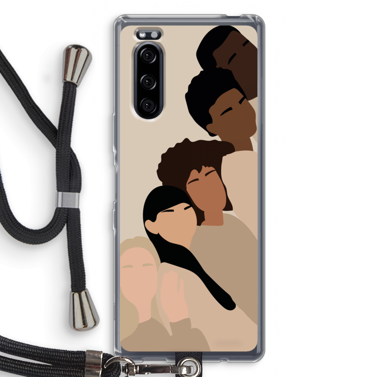 Sweet creatures: Sony Xperia 5 Transparant Hoesje met koord