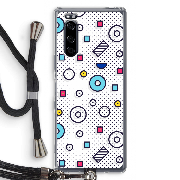8-bit N°9: Sony Xperia 5 Transparant Hoesje met koord