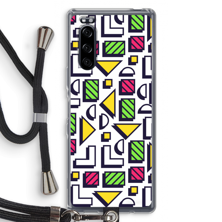 8-bit N°4: Sony Xperia 5 Transparant Hoesje met koord