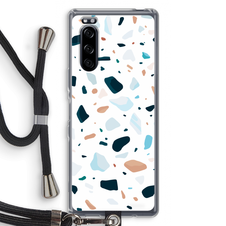 Terrazzo N°13: Sony Xperia 5 Transparant Hoesje met koord